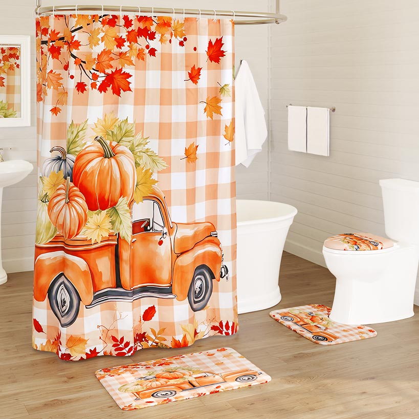 16-Pc. Pumpkin Truck Bath Set