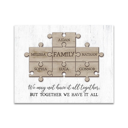 Personalized Family Puzzle Wall Signs