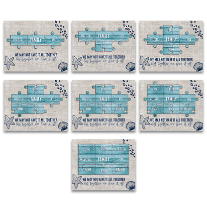 Personalized Family Puzzle Wall Signs