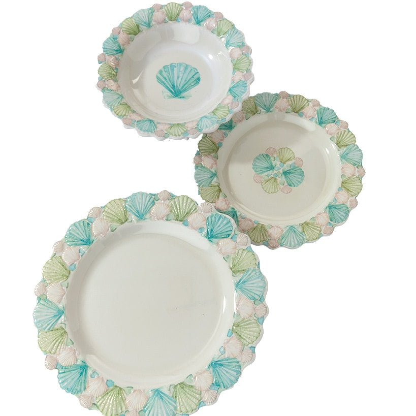 Stylish Seashells Melamine Dinnerware Set - 12-Pc.#select-set_seashells