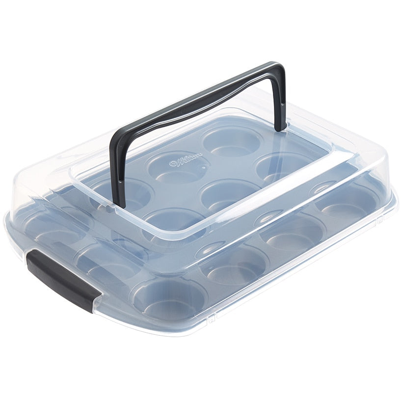 Wilton Nonstick Cupcake Pan with Travel Lid
