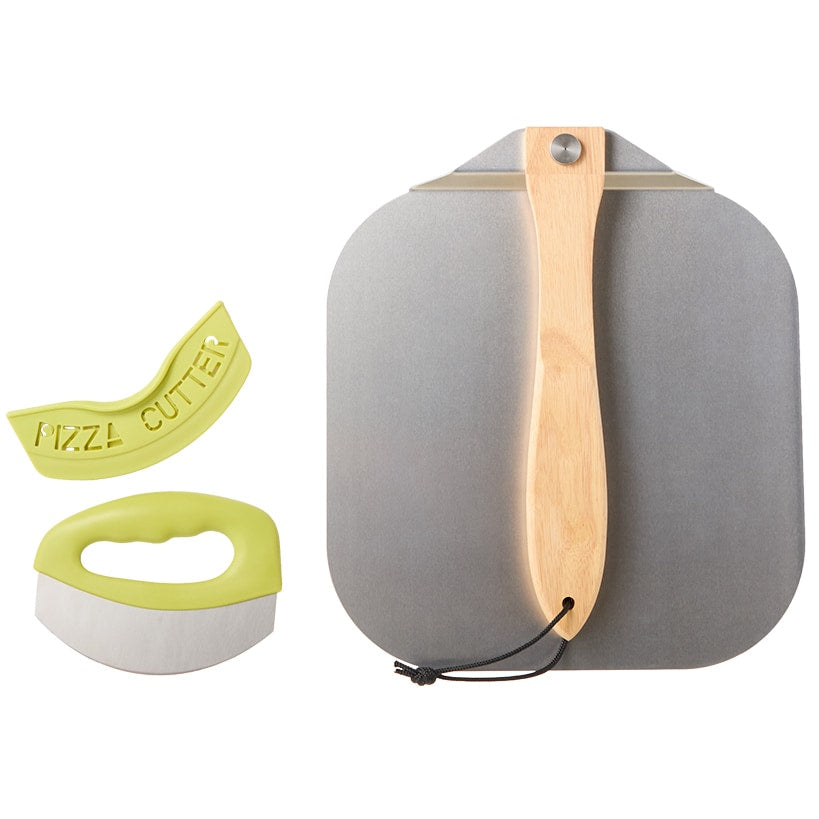 Stainless Steel Pizza Peel with Foldable Wooden Handle