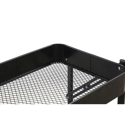 3-Tier Rolling Metal Storage Organizer Mobile Utility Cart