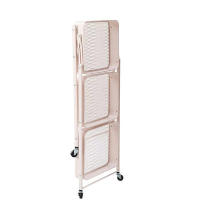 3-Tier Rolling Metal Storage Organizer Mobile Utility Cart