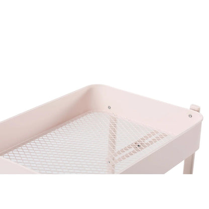 3-Tier Rolling Metal Storage Organizer Mobile Utility Cart