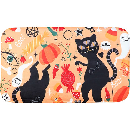 Dancing Cats Halloween Bath Set 16-Pc. Memory Foam