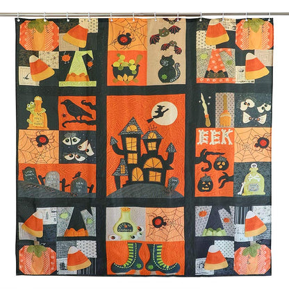 Halloween Patchwork Bath Decor 16-Pc. Set
