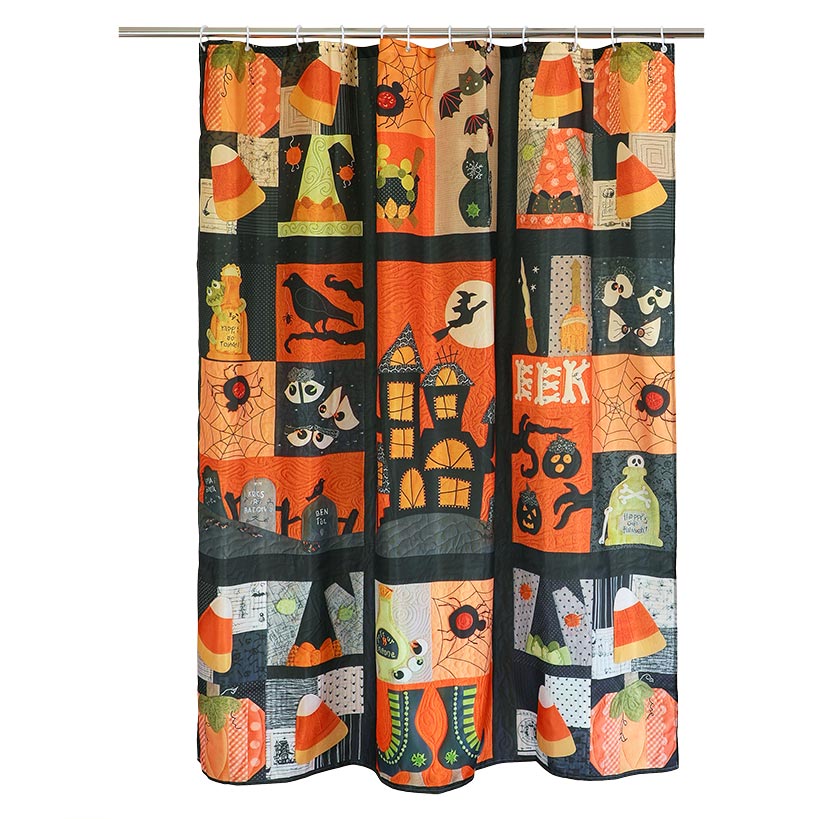 Halloween Patchwork Bath Decor 16-Pc. Set