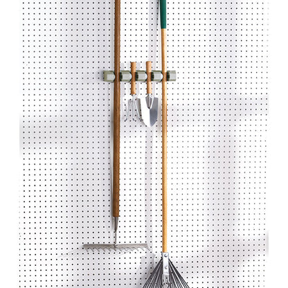 Mop & Broom Wall Mounted Storage Organizer Rack - 4 Slots