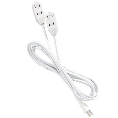 Split Extension Cord Power Strip - 6 Polorized Outlets and 2 Cords