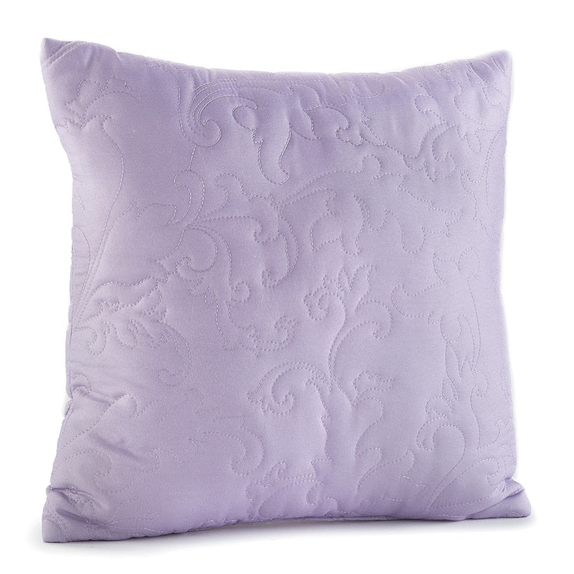 18" Quilted Damask Seafoam Blue Accent Pillow#select-pillow_lavender