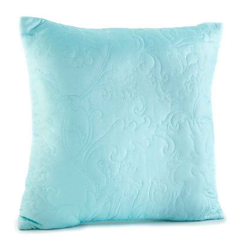 18" Quilted Damask Seafoam Blue Accent Pillow#select-pillow_seafoam-blue