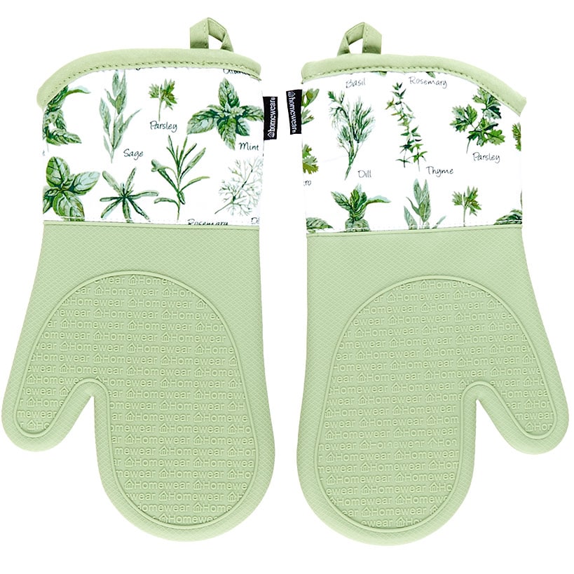2-Pc. Silicone Printed Oven Mitts