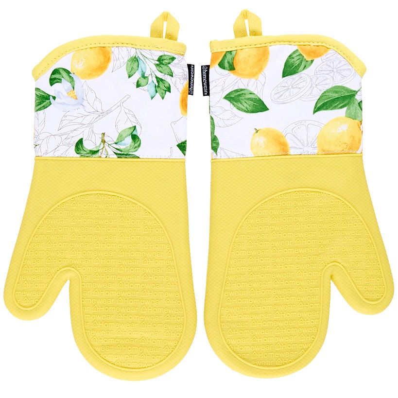 2-Pc. Silicone Printed Oven Mitts