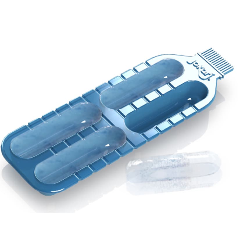 Slim Ice Tray Cube Maker For Bottled Drinks Set of 2