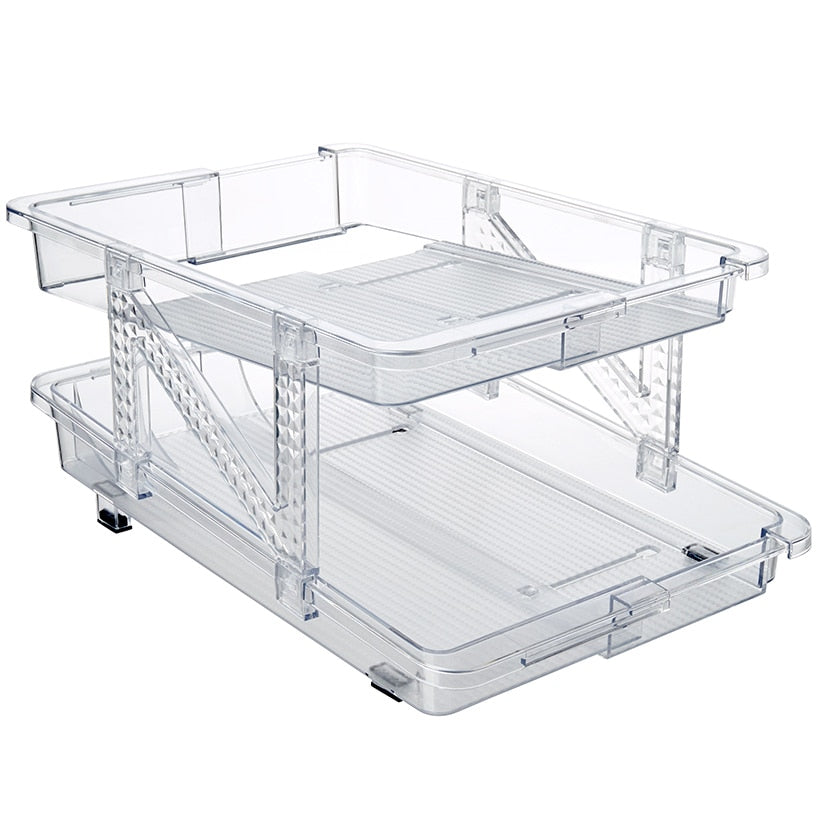 Expandable Kitchen Pantry Can Organizer - 2-Tier