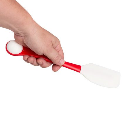 Red 2-in-1 Cookie Scoop & Spatula