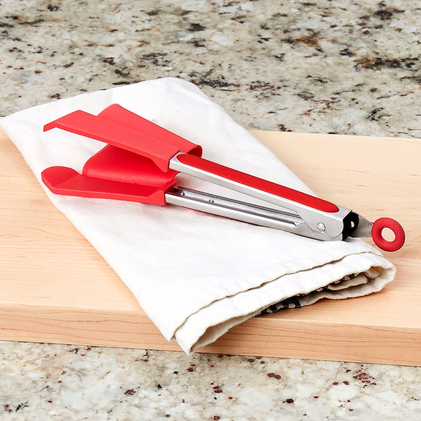 Kitchen 2-in-1 Spatula and Tong - Flip, Grab, and Scoop