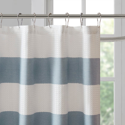 Shower Curtain with 3M Treatment Blue 72x72" - image 5