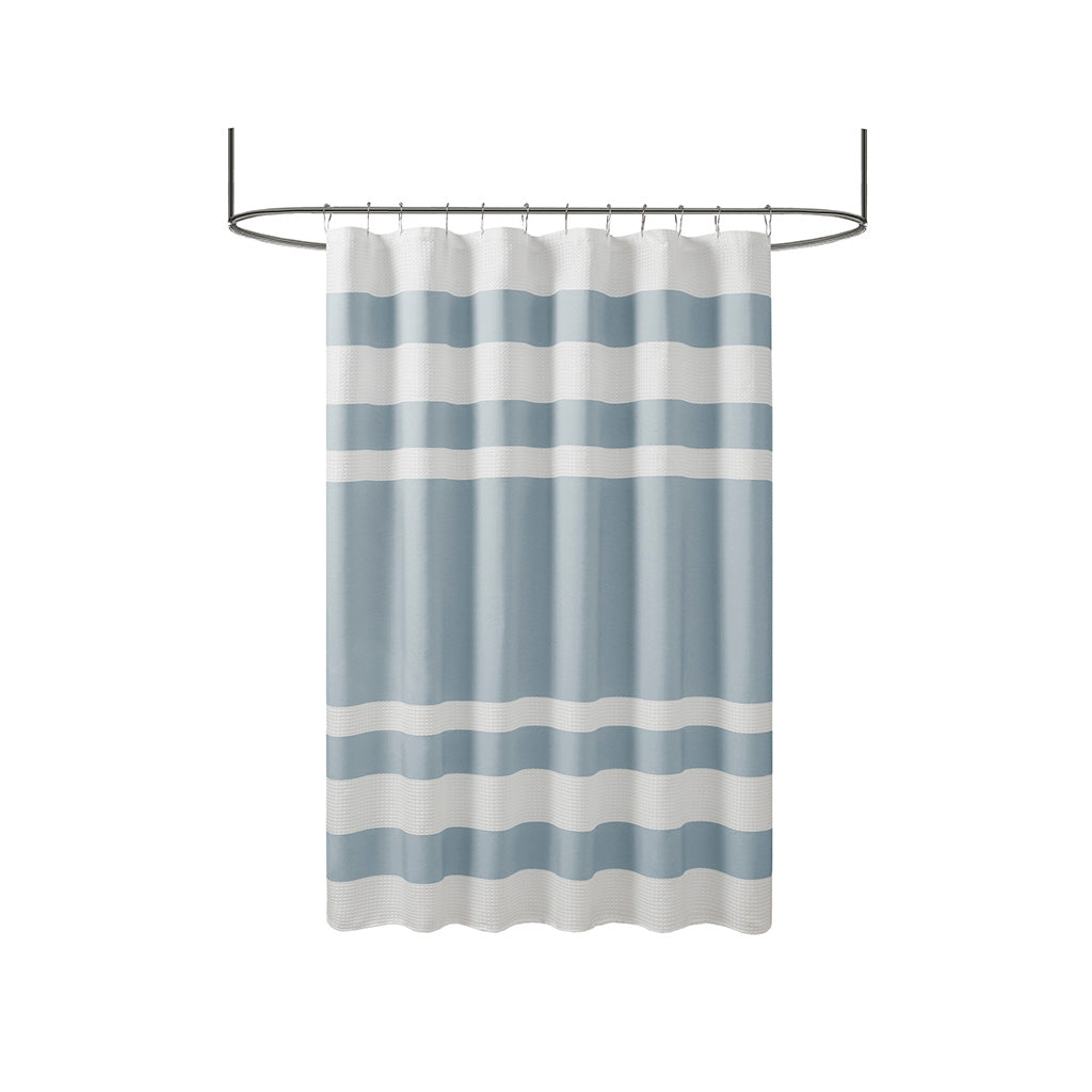 Shower Curtain with 3M Treatment Blue 72x72" - image 3