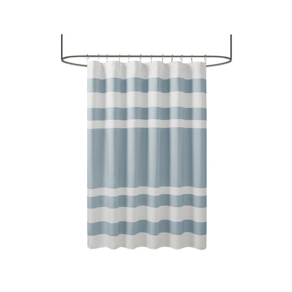 Shower Curtain with 3M Treatment Blue 72x72" - image 3