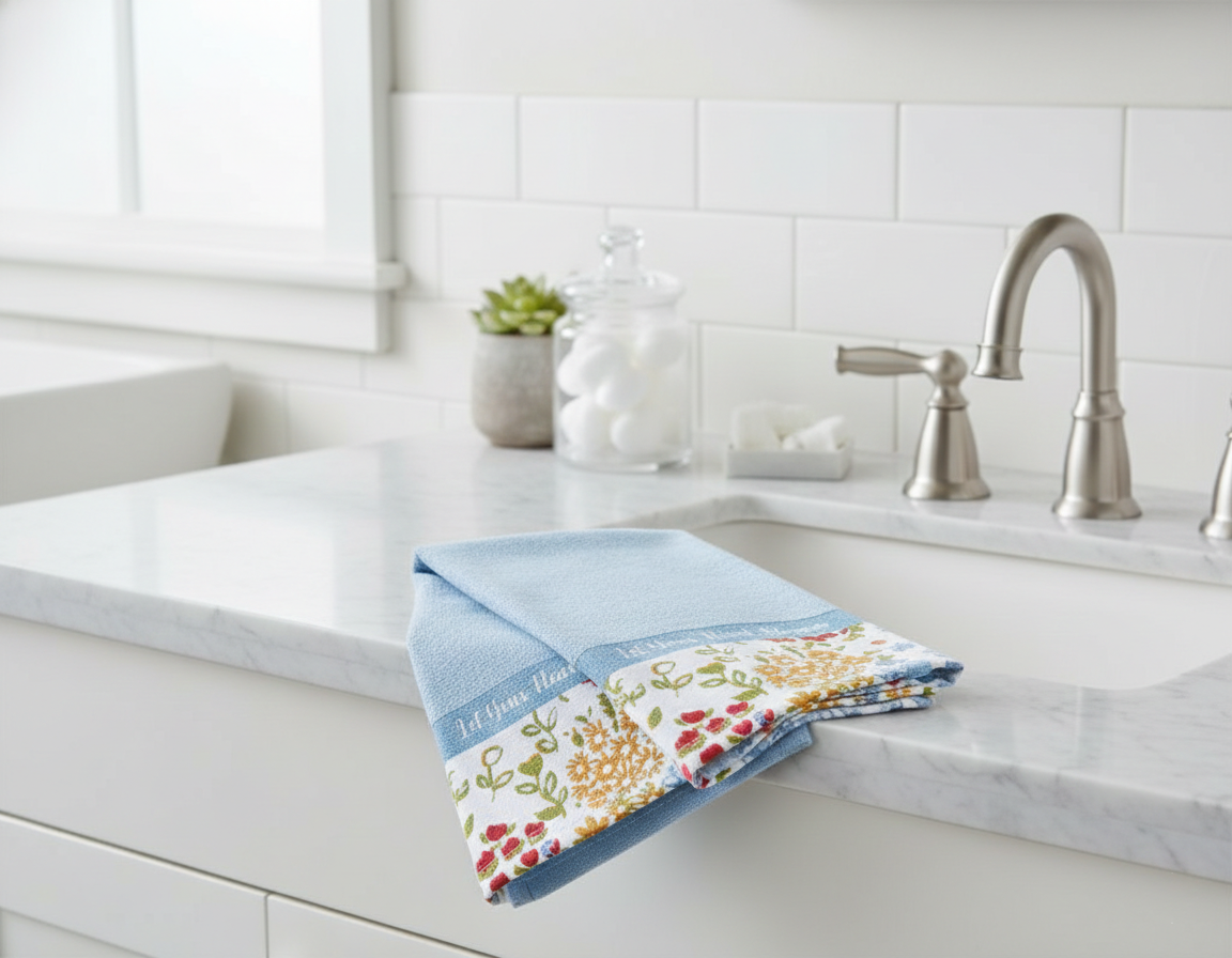 Watercolor Floral Bath Collection