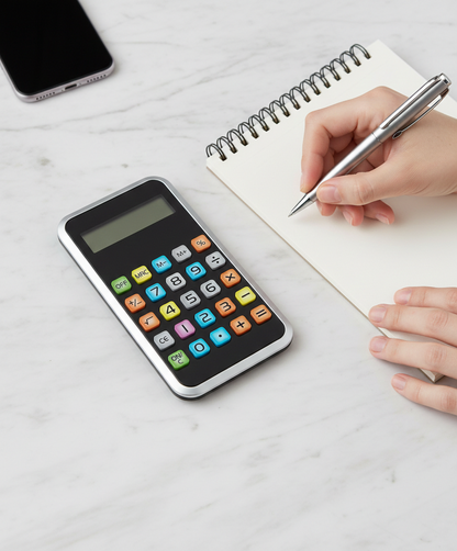 Easy Read Calculator with Colorful Keys