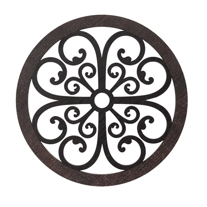 Scrolled Wall Medallion Elegant Metal Wall Art Decor