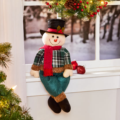 20" Poseable Plush Snowman