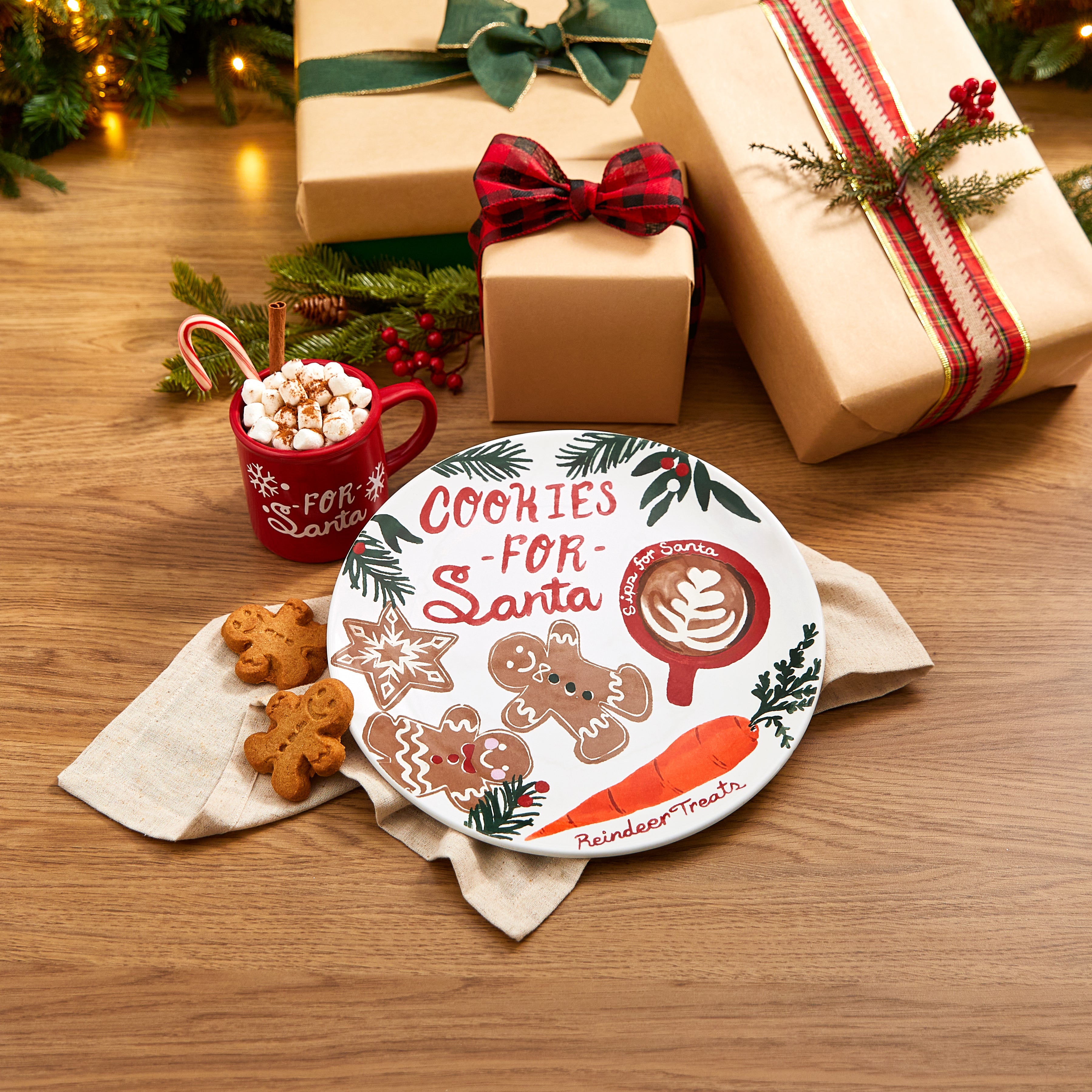 Cookies for Santa Plate and Mug Set – The Lakeside Collection