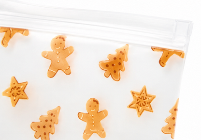 Gingerbread Reusable Food Storage Bags - 4-Pc.