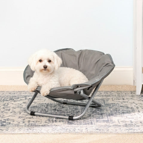 Pet Moon Chair Bed Foldable Indoor Outdoor Elevated Adjustable Height
