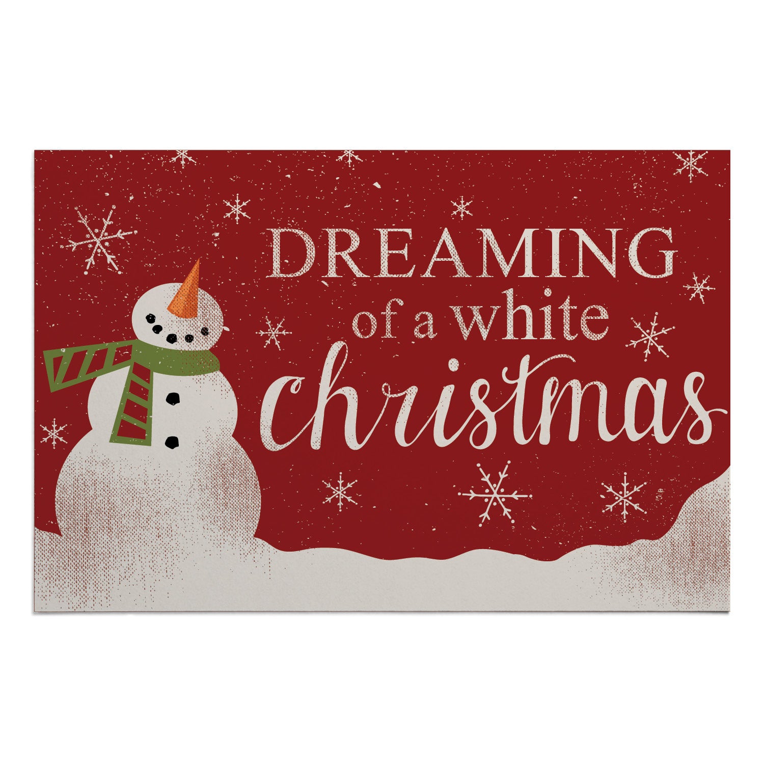 Dreaming of a White Christmas Doormat