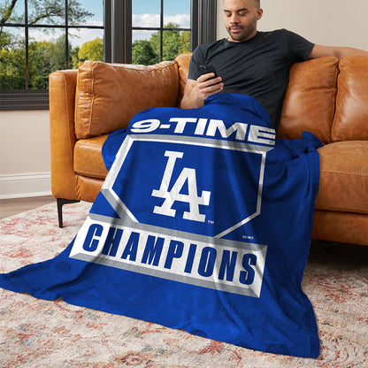 2025 MLB World Series LA Dodgers Silk Touch Throw Blanket