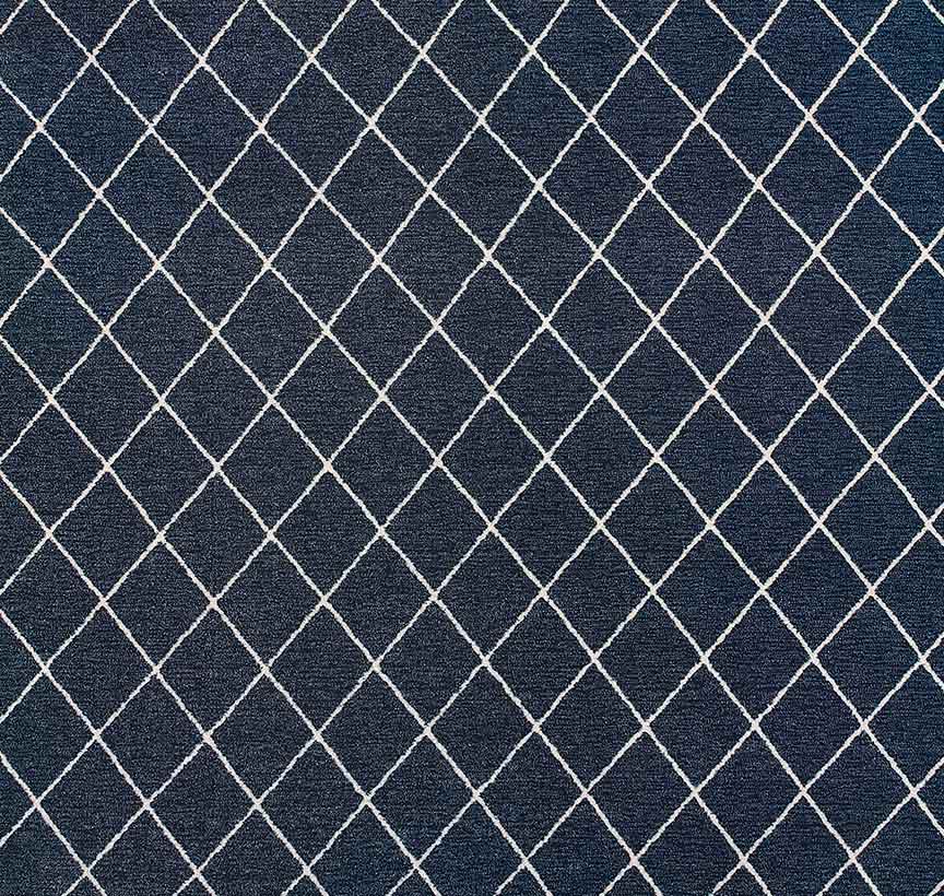 Lattice Area Rug Brown