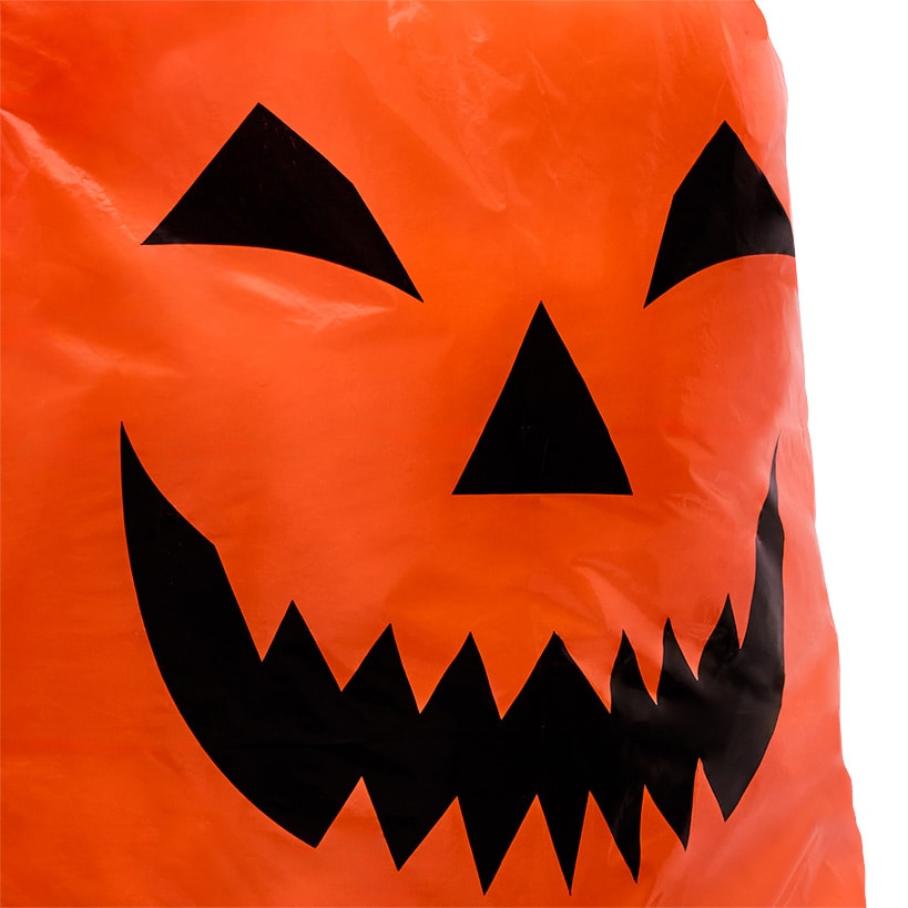Halloween Jack-O-Lantern Leaf Lawn Bag - 24" x 30"