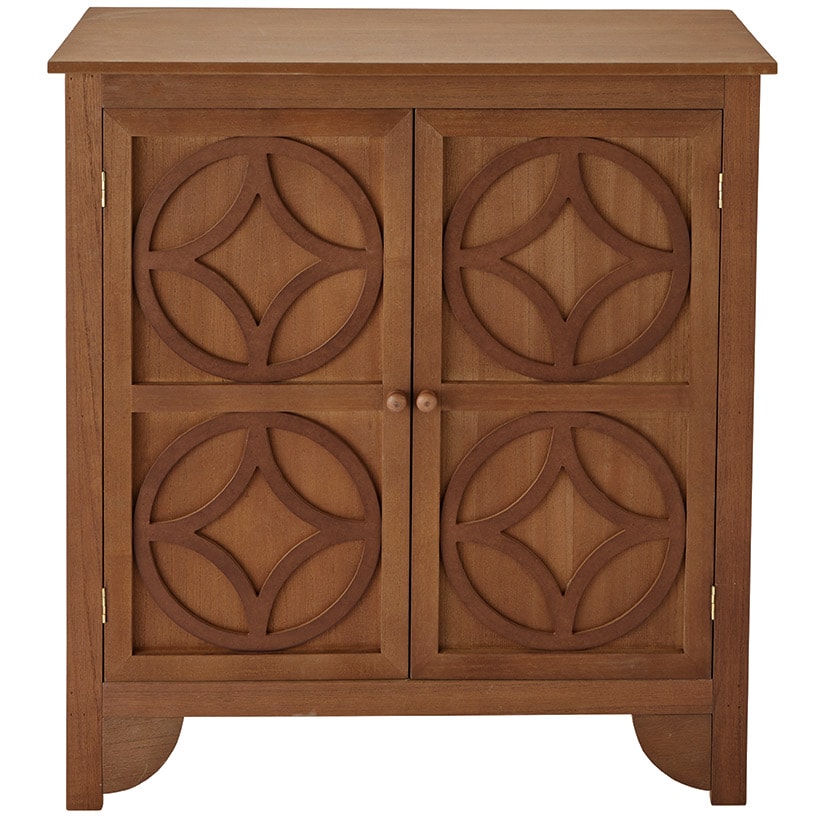 2-Door Cabinet with Circle Design