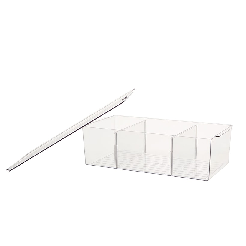 Snack Box Container with 3 Compartments