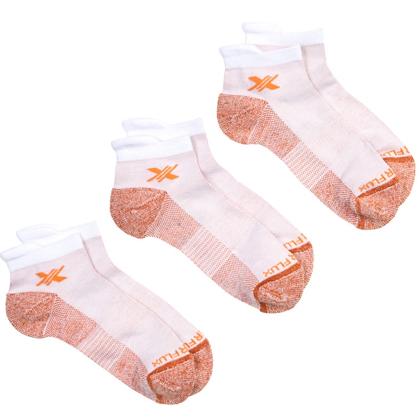 Copper Infused Ankle Length Compression Socks - 3-Pk.