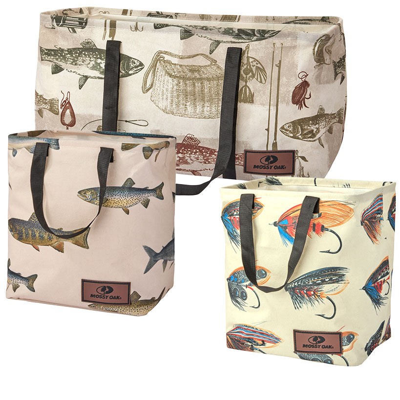 Mossy Oak Heavy Duty Home Storage Bin Tote - Set of 3