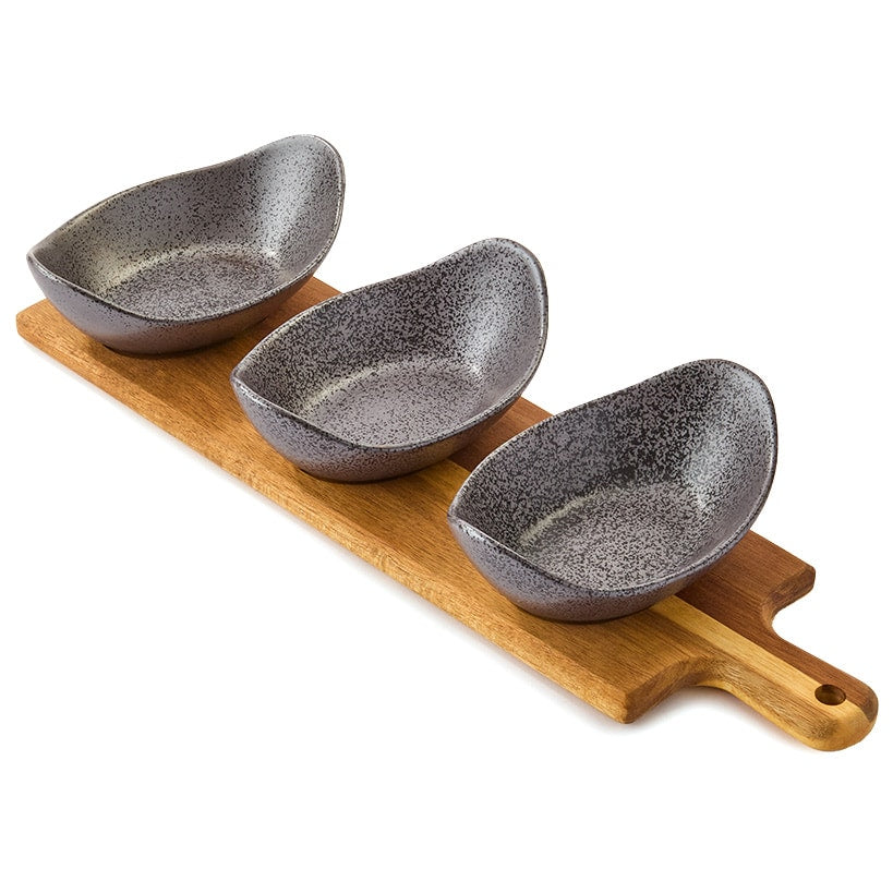 Gibson Elite Gracious Dining Serving Bowls with Wood Tray#select-item_3-pc.-bowls-with-wooden-tray