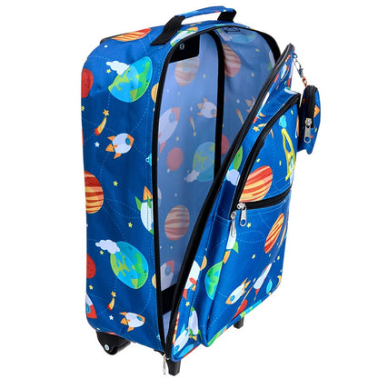 Kids' Monogrammed Space-Themed Luggage 3 Pc. Set