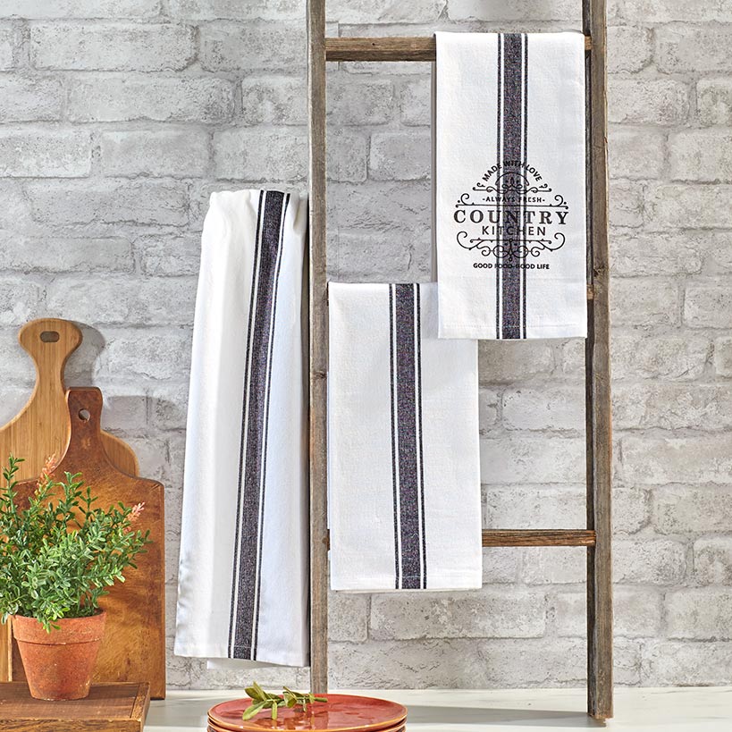 Country Kitchen 100% Cotton Towel 3-Piece Set