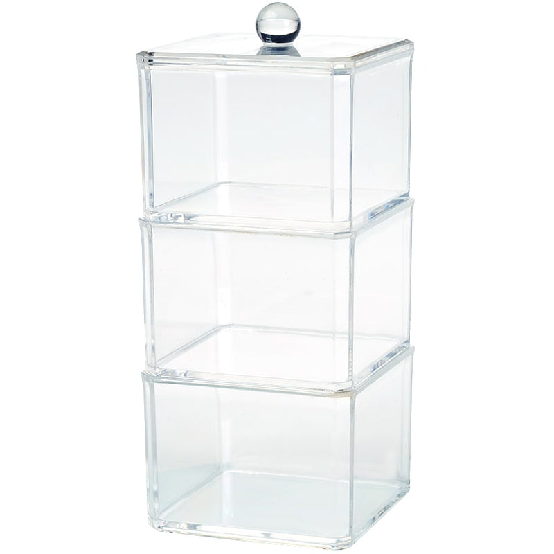 Acrylic Vanity Storage Containers - Set of 3 | The Lakeside Collection