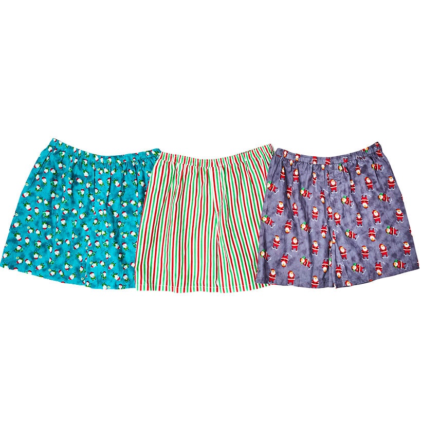 Men's Christmas Underwear Boxer Briefs 3-Pk.