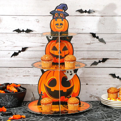 Halloween Spooktacular Dessert or Cupcake Display Stand 3-Tier