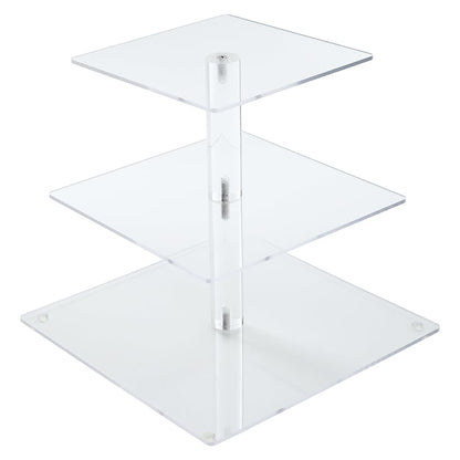 3-Tier Clear Cupcake Stand