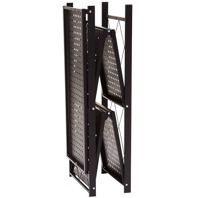 Foldable Storage Rack with Wheels - 3-Tier