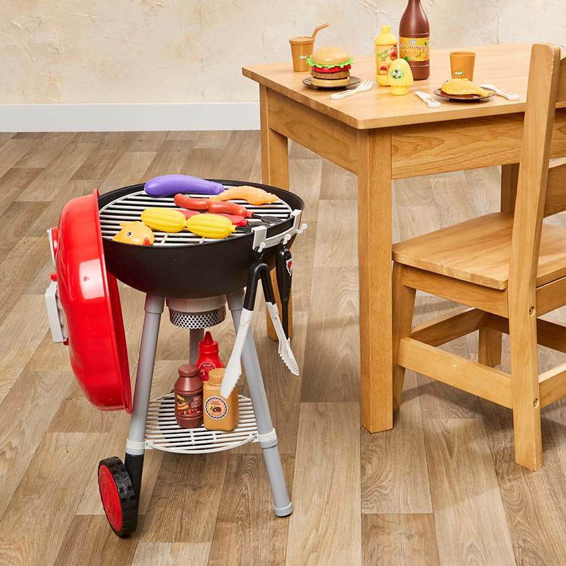 Kids' Pretend BBQ Playset - Realistic Lights and Sound Indoor/Outdoor Fun