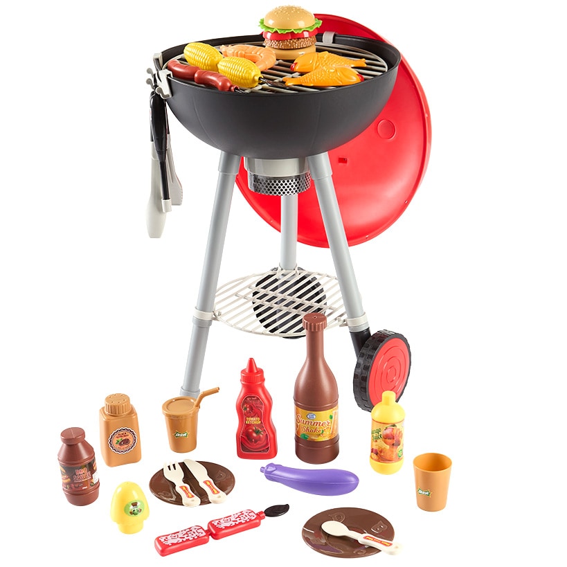 Kids' Pretend BBQ Playset - Realistic Lights and Sound Indoor/Outdoor Fun